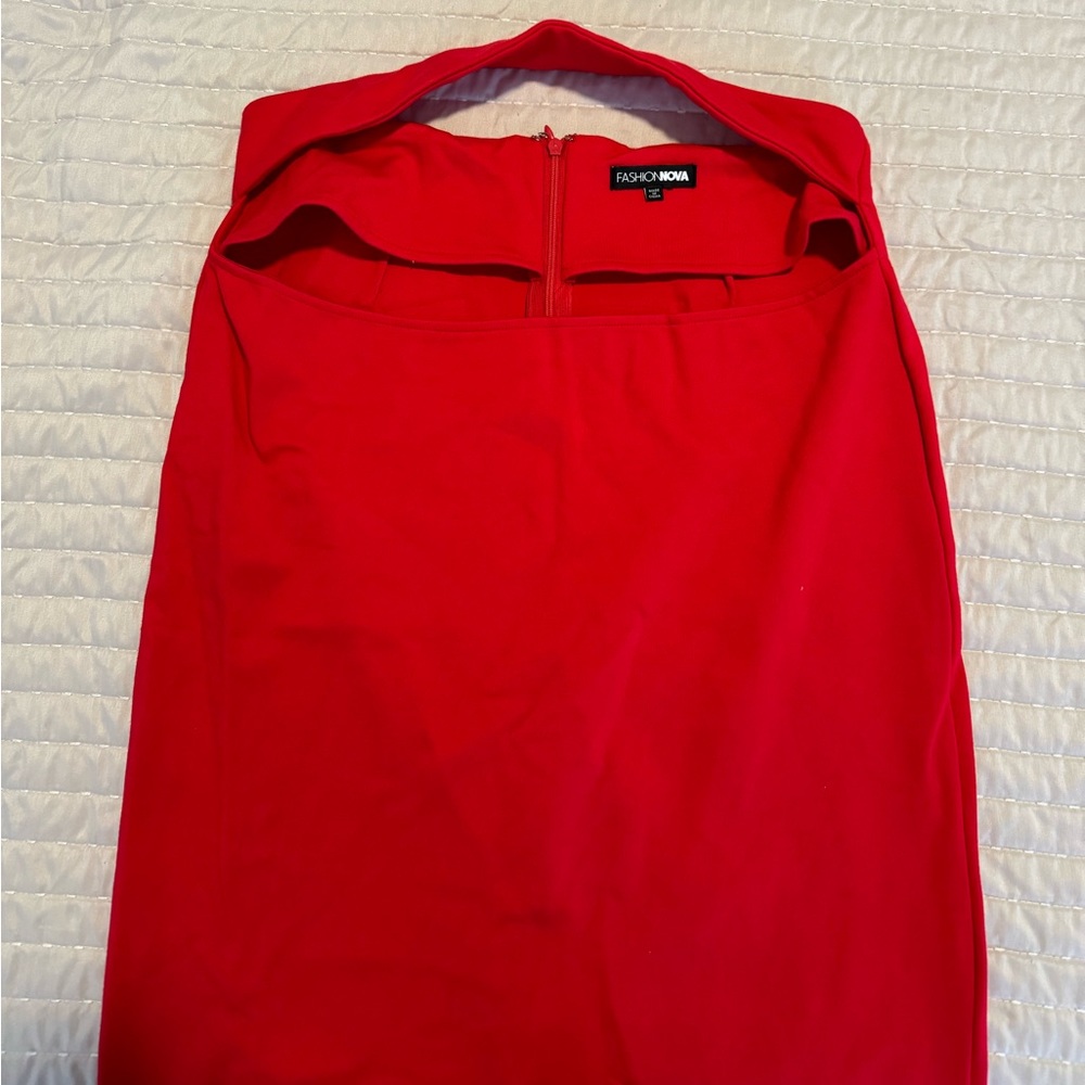 Fashion Nova red dress